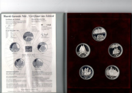 NEDERLAND ECU SET 1995 SAIL AMSTERDAM MET 5 ZILVEREN 2 ECU STUKKEN - Monnaies Commerciales