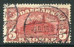 DENMARK 1912 Head Post Office 5 Kr. Crown Watermark, Used, Signed Møller BPP.  Michel 66 - Gebruikt