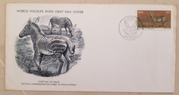 AFRIQUE DU SUD Chevaux, Cheval, Hippisme, Le Zèbre De Montagne  FDC, Enveloppe 1er Jour  1976 - Paarden