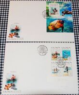 Salomon 2013, Fisher, Fish, Diving, 4val In BF +BF In 2FDC - Duiken