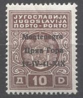 MONTENEGRO 1941 SEGNATASSE 10 D ** MNH - Montenegro