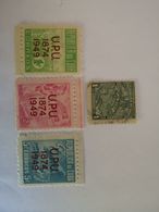 1949-243 CUBA REPUBLICA MNH 1949 Ed.436-38 UPU PROPAGANDA DEL TABACO TOBACCO + RARE Obt1 CENTAVO CORREOS MAP CUBA - Unused Stamps