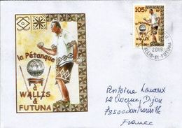 La Pétanque Aux îles Wallis & Futuna (Océanie) ,  Lettre De MataUtu, Adressée En France - Pétanque