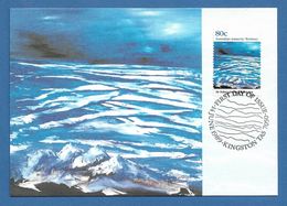 AAT  1989  Mi.Nr. 87, Frozen Sea - Antarctic Landscape - Maximum Card - First Day Of Issue 14. June 1989 - Maximumkaarten