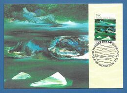 AAT  1989  Mi.Nr. 85 , Iceberg Alley - Antarctic Landscape - Maximum Card - First Day Of Issue 14. June 1989 - Cartoline Maximum