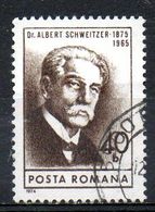 ROUMANIE. N°2880 De 1975 Oblitéré. Docteur Schweitzer. - Albert Schweitzer