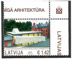 Latvia 2014 . Architecture. Art Academy Of Latvia. 1v: 1.42.   Michel # 921 - Lettland