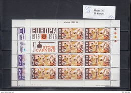 Malta Michel Cat.No. Mnh/**  532/533   Cept Issue As Sheets - 1976