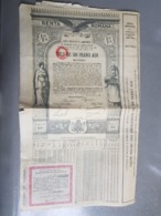 Renta Romana  Datoria Publica A Romaniei Titlu De Lei 500 Francs 1929 - Banque  Dette Roumaine - Bank & Insurance