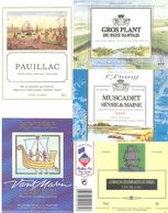 Lot De 10 étiquettes De Vin (thème "bateaux") - Segelboote & -schiffe