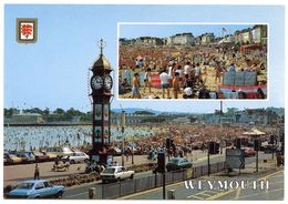 WEYMOUTH : THE BEACH AND PROMENADE (10 X 15cms Approx.) - Weymouth