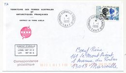 TAAF - Env. Affr 4,00 J.H.Martin - Dumont D'Urville T.Adélie - 1/1/1999 - Covers & Documents