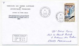 TAAF - Env. Affr 0,46 Hommage à Luc Marie Bayle - Dumont D'Urville 2003 - 1/1/2003 + 53eme Expédition T.A - Storia Postale