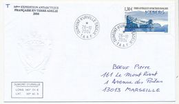 TAAF - Env. Affr 1,30 Iceberg - Dumont D'Urville T.Adélie - 26/10/2004+ 54eme Expédition T.A - Storia Postale