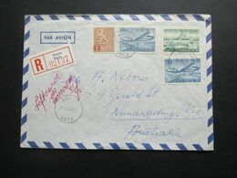 Finnland 1963 Luftpost Par Avion Einschreiben Vaasa Nach Australien Mit 2 Ank. Stempel - Brieven En Documenten