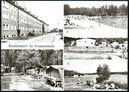 D8396 - Rückersdorf Kr. Finsterwalde - Neubauten Zeltplatz - Bild Und Heimat Reichenbach - Finsterwalde