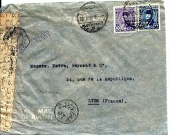 LETTRE Alexandrie - OUVERTE Avec CENSURE - Storia Postale