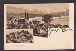 CPA Suisse Helvétia Schweiz Svizzera Non Circulé Litho Gruss Luzern - Lucerne