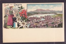 CPA Suisse Helvétia Schweiz Svizzera Non Circulé Litho Gruss Luzern - Lucerne