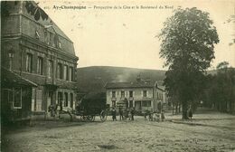 MARNE  AY En CHAMPAGNE  Perspective De La Cote Et Le Boulevard Du Nord - Ay En Champagne