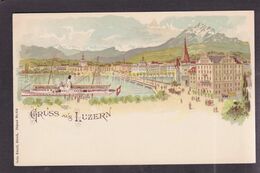 CPA Suisse Helvétia Schweiz Svizzera Non Circulé Litho Gruss Luzern - Lucerne