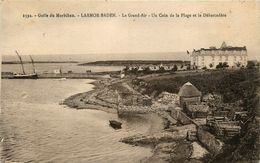 Larmor Baden * Golfe Du Morbihan * Le Grand Air * Un Coin De La Plage Et Le Débarcadère - Larmor-Plage