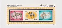 SHARJAH,FAUNA Sheet With Rare APPOLO 16 Ovpt MNH - Sharjah