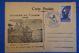 D37 DAHOMEY CARTE COTONOU 1946 - Lettres & Documents