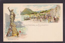 CPA Suisse Helvétia Schweiz Svizzera Non Circulé Litho Gruss Tessin Lugano - Lugano