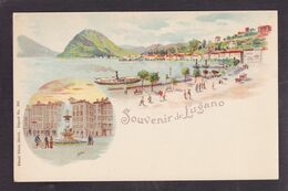 CPA Suisse Helvétia Schweiz Svizzera Non Circulé Litho Gruss Tessin Lugano - Lugano