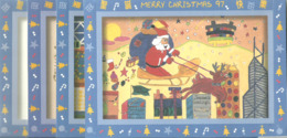 HONG KONG 1997 CHRISTMAS CHILDREN'S ART PAINTINGS PRE PAID STATIONERY 12 MNH - Entiers Postaux