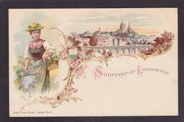 CPA Suisse Helvétia Schweiz Svizzera Non Circulé Litho Gruss Canton De Vaud Lausanne - Lausanne