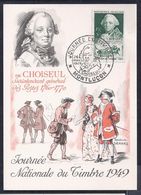 Carte Federale Choiseul Journee Du Timbre 1949 Montlucon - 1940-49