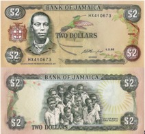 JAMAICA, 2 DOLLARES, 1993, P78, UNC - Jamaica