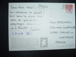 CP Pour La FRANCE TP 28 OBL.MEC. VARIETE 30 VII 1997 AN MUILEANN GCEARR - Storia Postale