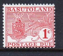 Basutoland  1964 Single One Cent  Lighty Mounted Mint Postage Due Stamp. - Impuestos