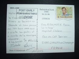 CP Pour La FRANCE TP TEAM OF THE MILLENNIUM 30 OBL.MEC.11.12.00 + POST EARLY FOR CHRISTMAS - Lettres & Documents