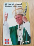 KROATIE  100 UNITS  POPE  1998  CHIPCARD  **2741** - Croatie