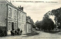 Chaussoye * La Rue Principale * Café Ponthieu * Environs D'ailly Sur Noye - Other & Unclassified