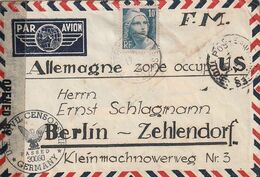 Frankreich / Ca. 1948 / Doppelt Zensierter Lupo-Brief Nach Berlin-Zehlendorf (CC43) - Brieven En Documenten