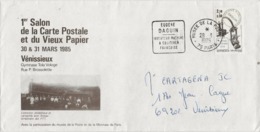 LETTRE OBLITERATION COMMEMORATIVE DAGUIN -MUSEE DE LA POSTE -PARIS 1985 - Maschinenstempel (Sonstige)