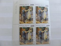 France.bloc De 4 Numéroté Du N° 2692 Renoir N**. - Unused Stamps