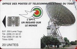 Τogo - Earth Station - SC7, Cn. 002 Red Bottom 8 Numbers, 1995, 20Units, Used - Togo