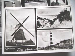 Nederland Holland Pays Bas Ameland Met Korenmolen En Vuurtoren - Ameland