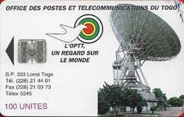 Togo - Earth Station - SC7, Cn. 001 Red Bottom 8 Numbers, 1995, 100Units, Used - Togo