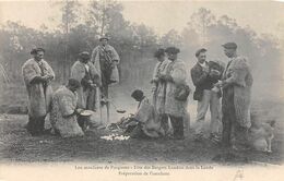 Landes     40      Non Localisé  .Échassiers Et Bergers : Fête Dans La Lande. Préparation De L'omelette    (voir Scan) - Other & Unclassified