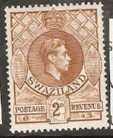 Swaziland   1938  SG 31a   2d  Perf 13,1/2 X14  Mounted Mint - Swasiland (...-1967)