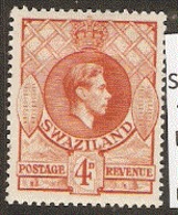 Swaziland   1938  SG 33a   4d  Perf 13,1/2 X14  Mounted Mint - Swasiland (...-1967)