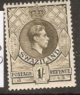 Swaziland   1938  SG 35a   1/-d  Perf 13,1/2 X14  Mounted Mint - Swasiland (...-1967)