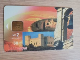 MALTA   LM2    38 UNITS CHIPCARD  CASTEL/OLD BUSSES  Fine Used    ** 2760** - Malte